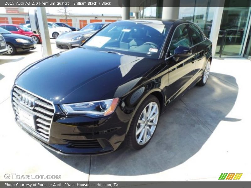 Brilliant Black / Black 2015 Audi A3 2.0 Premium quattro