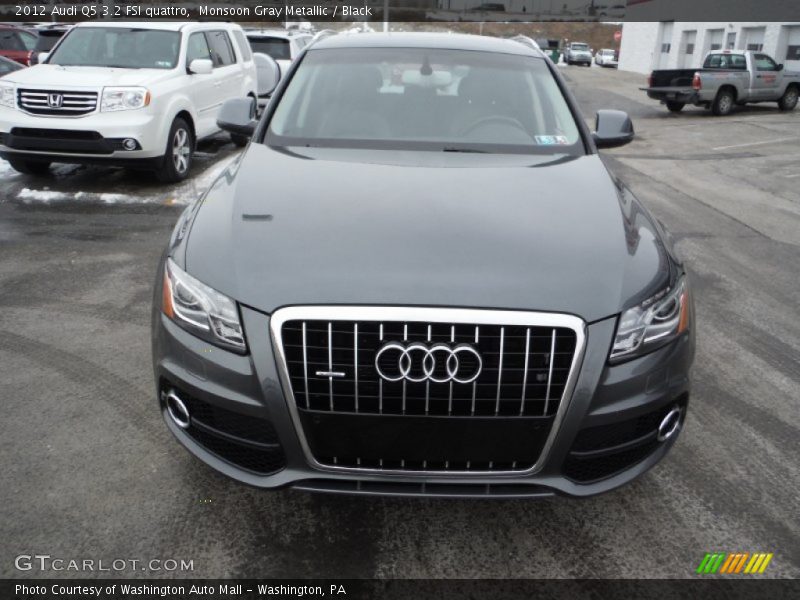 Monsoon Gray Metallic / Black 2012 Audi Q5 3.2 FSI quattro