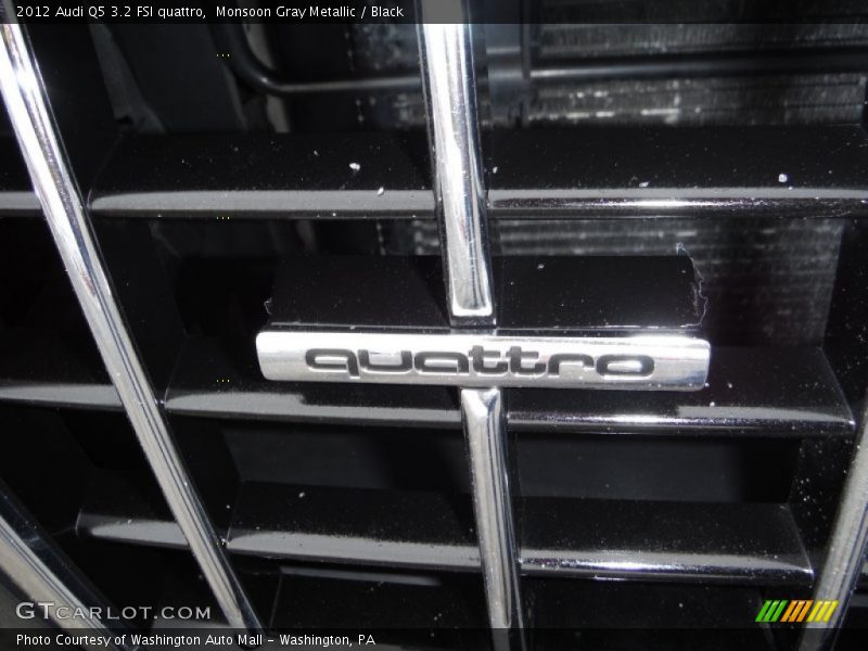 Monsoon Gray Metallic / Black 2012 Audi Q5 3.2 FSI quattro