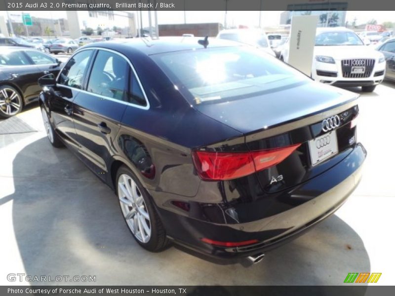 Brilliant Black / Black 2015 Audi A3 2.0 Premium quattro