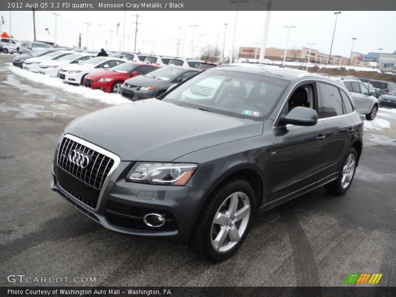 Monsoon Gray Metallic / Black 2012 Audi Q5 3.2 FSI quattro