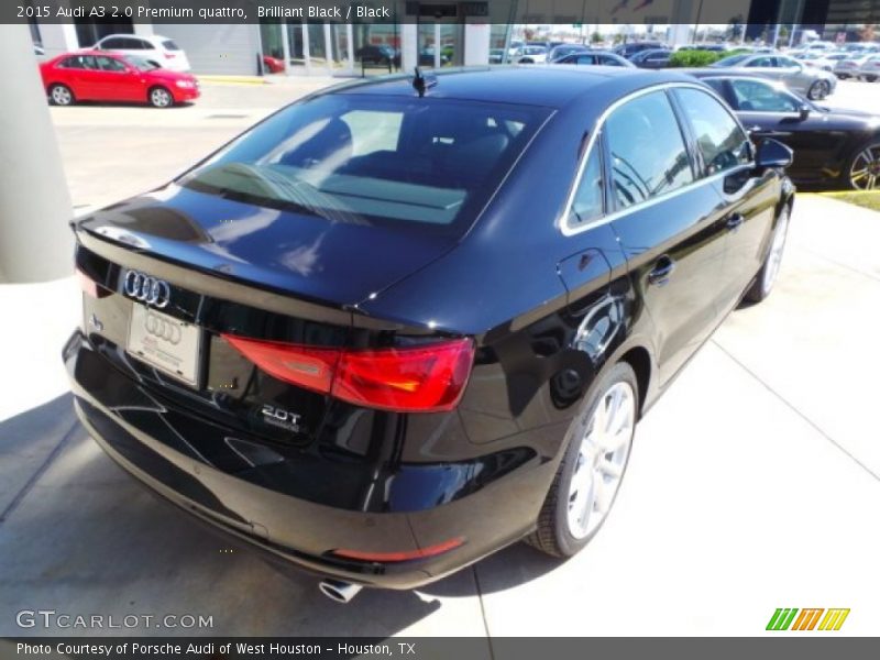 Brilliant Black / Black 2015 Audi A3 2.0 Premium quattro