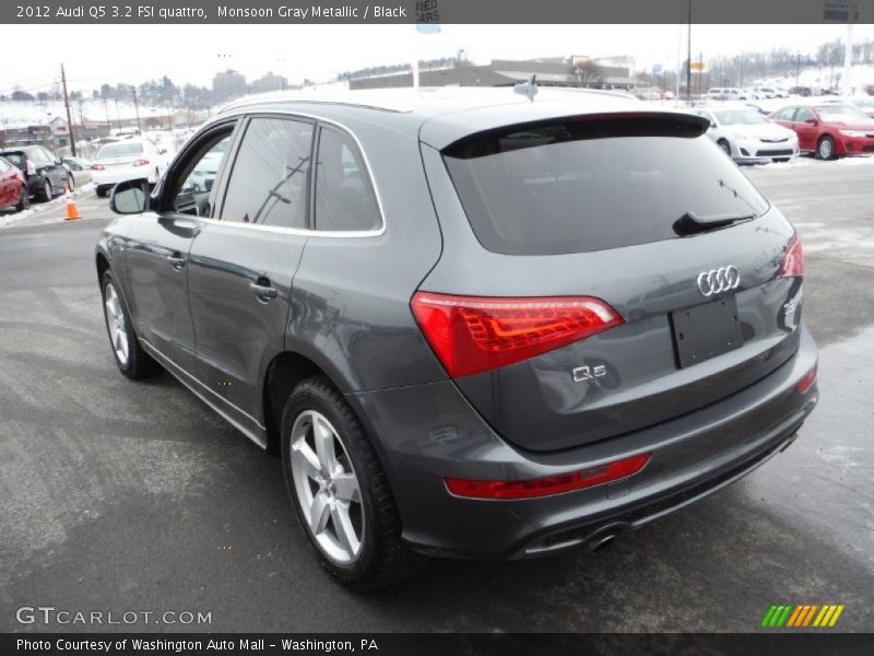 Monsoon Gray Metallic / Black 2012 Audi Q5 3.2 FSI quattro