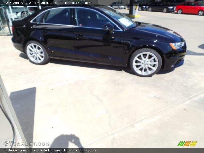 Brilliant Black / Black 2015 Audi A3 2.0 Premium quattro