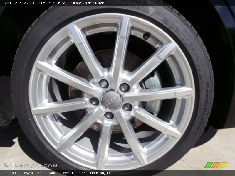 Brilliant Black / Black 2015 Audi A3 2.0 Premium quattro