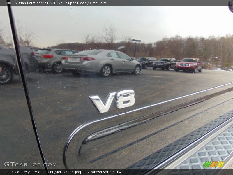 Super Black / Cafe Latte 2008 Nissan Pathfinder SE V8 4x4