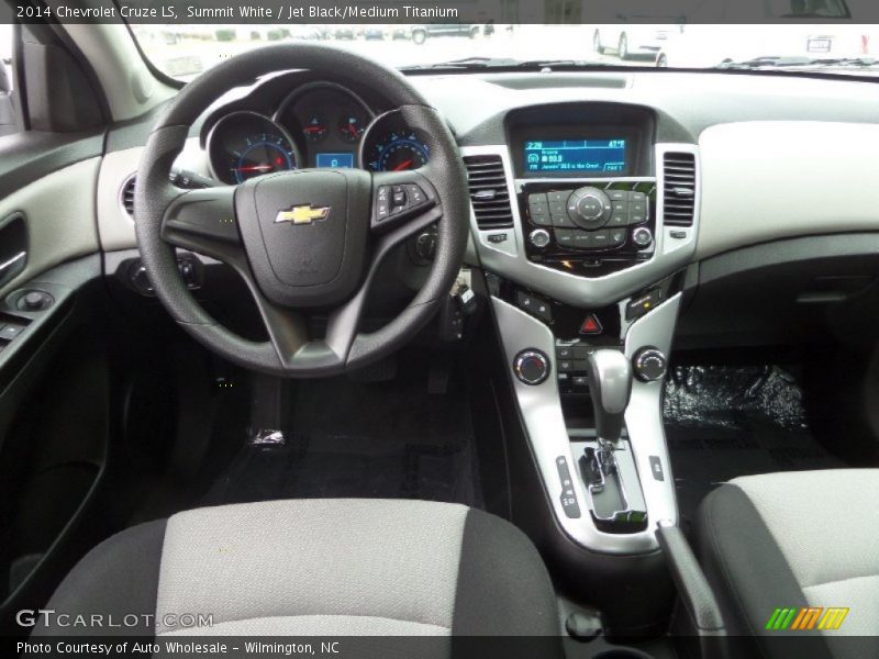 Summit White / Jet Black/Medium Titanium 2014 Chevrolet Cruze LS