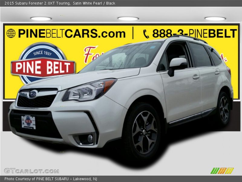 Satin White Pearl / Black 2015 Subaru Forester 2.0XT Touring