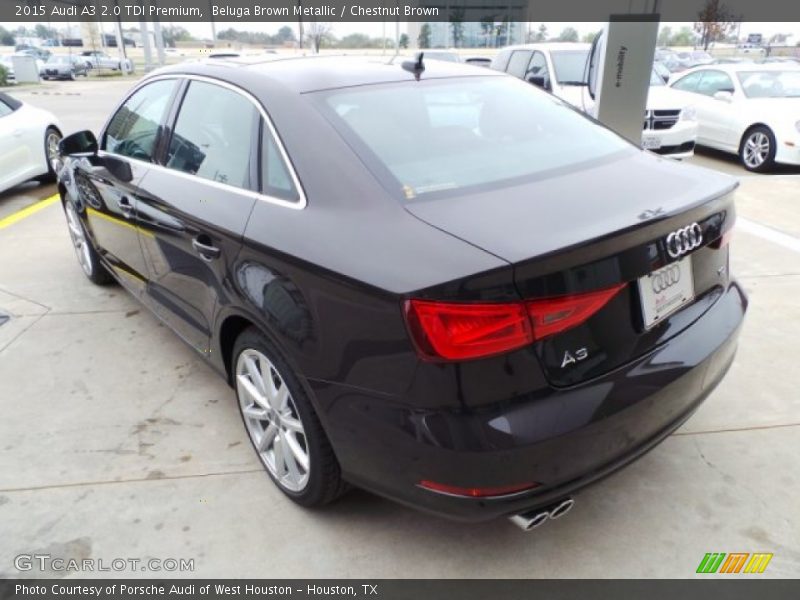 Beluga Brown Metallic / Chestnut Brown 2015 Audi A3 2.0 TDI Premium