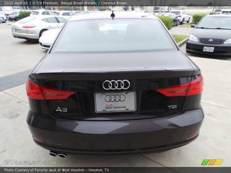 Beluga Brown Metallic / Chestnut Brown 2015 Audi A3 2.0 TDI Premium