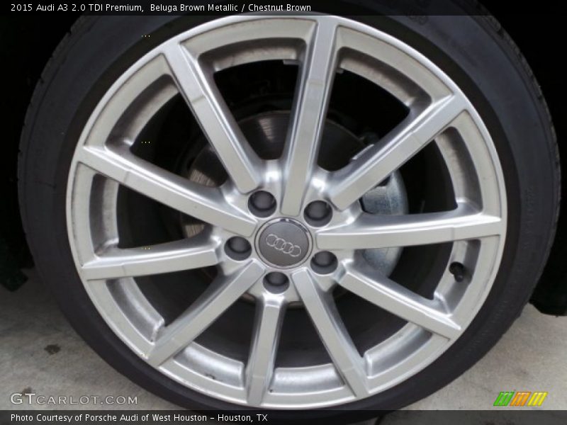 Beluga Brown Metallic / Chestnut Brown 2015 Audi A3 2.0 TDI Premium