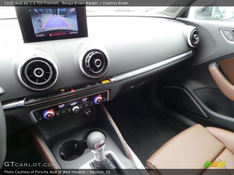 Beluga Brown Metallic / Chestnut Brown 2015 Audi A3 2.0 TDI Premium