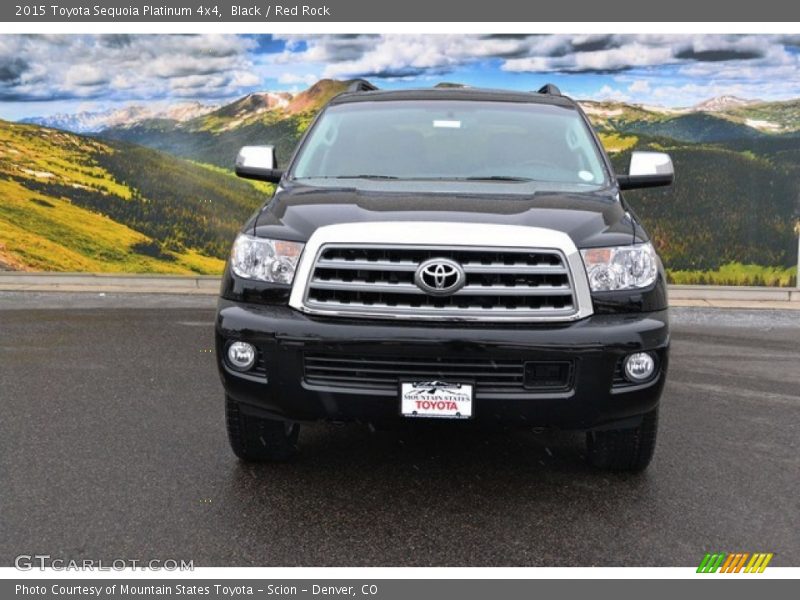 Black / Red Rock 2015 Toyota Sequoia Platinum 4x4