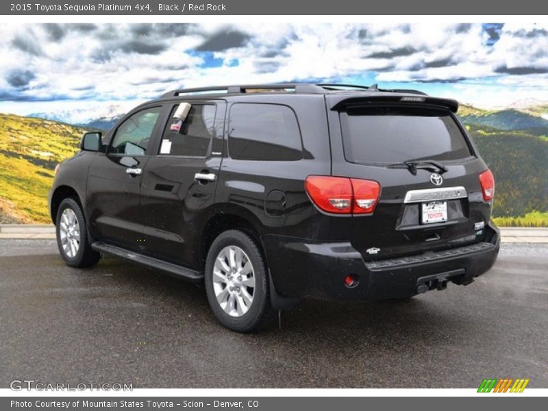 Black / Red Rock 2015 Toyota Sequoia Platinum 4x4