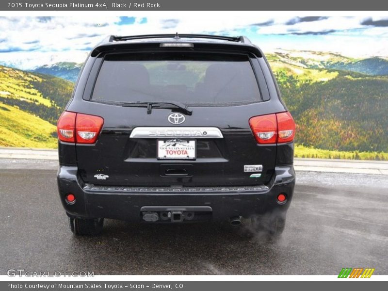 Black / Red Rock 2015 Toyota Sequoia Platinum 4x4