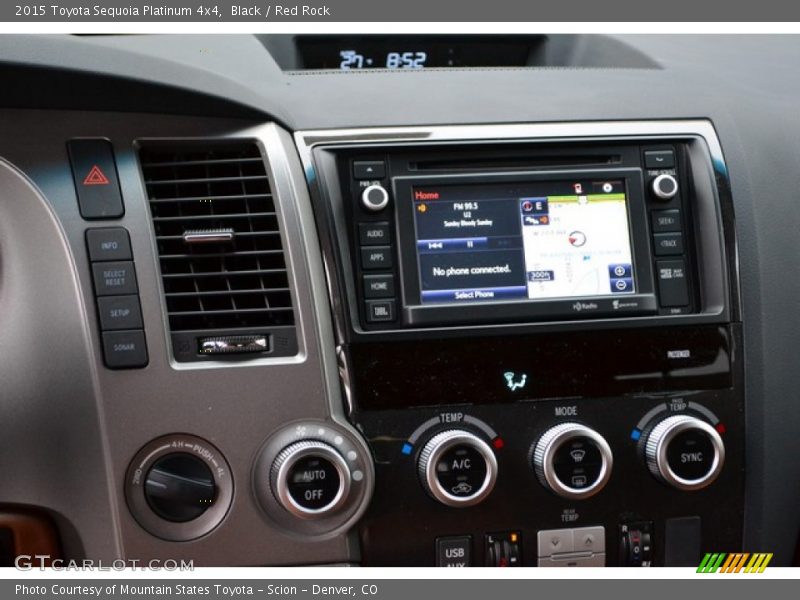 Controls of 2015 Sequoia Platinum 4x4