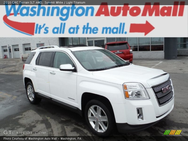 Summit White / Light Titanium 2010 GMC Terrain SLT AWD