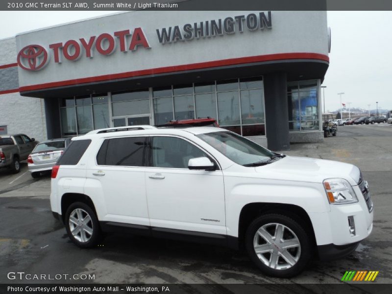 Summit White / Light Titanium 2010 GMC Terrain SLT AWD
