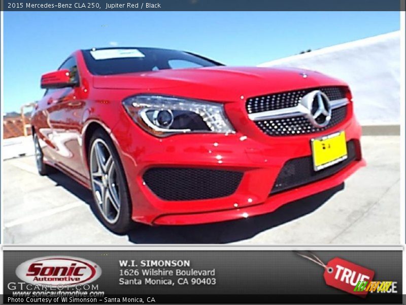 Jupiter Red / Black 2015 Mercedes-Benz CLA 250