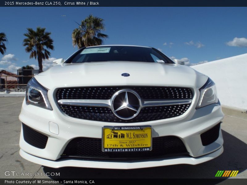 Cirrus White / Black 2015 Mercedes-Benz CLA 250