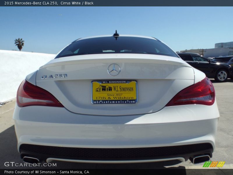 Cirrus White / Black 2015 Mercedes-Benz CLA 250