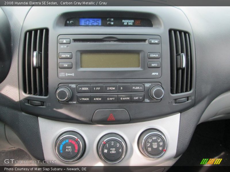Carbon Gray Metallic / Gray 2008 Hyundai Elantra SE Sedan