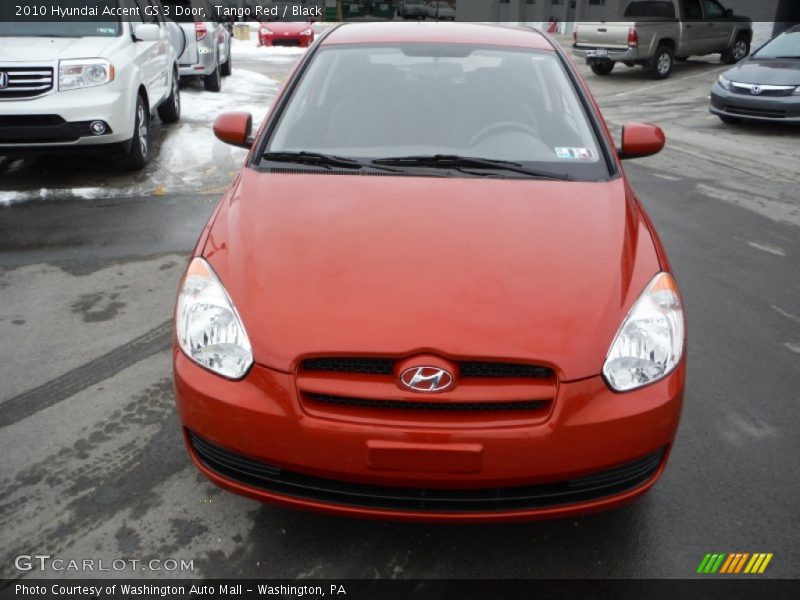 Tango Red / Black 2010 Hyundai Accent GS 3 Door