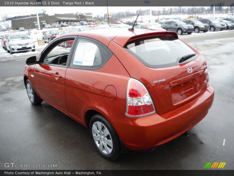 Tango Red / Black 2010 Hyundai Accent GS 3 Door