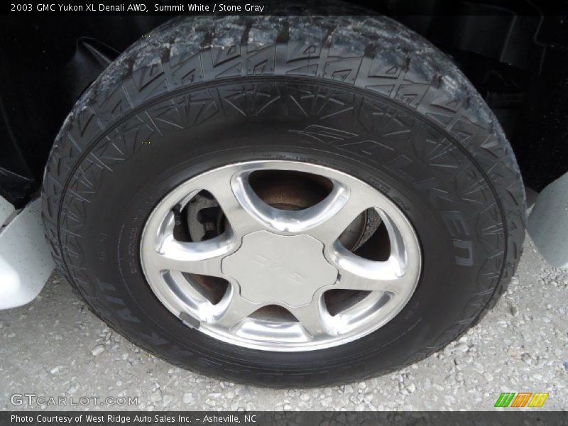 Summit White / Stone Gray 2003 GMC Yukon XL Denali AWD