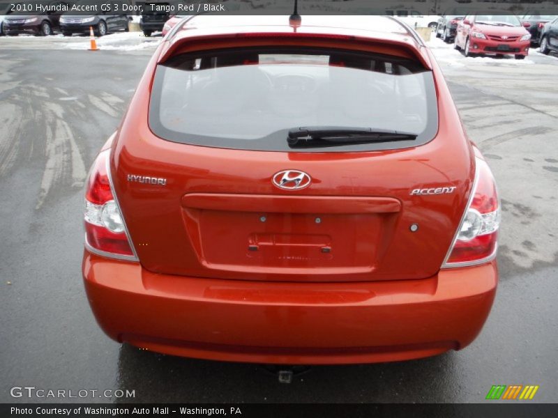 Tango Red / Black 2010 Hyundai Accent GS 3 Door