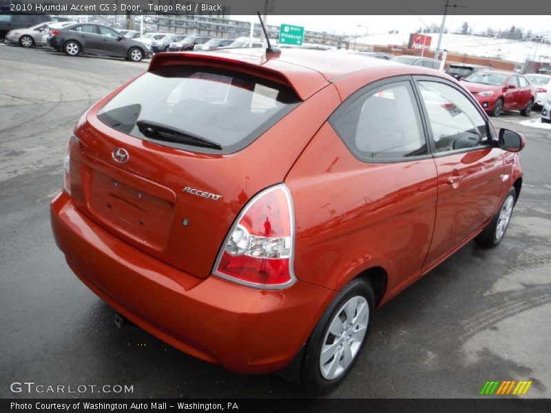 Tango Red / Black 2010 Hyundai Accent GS 3 Door