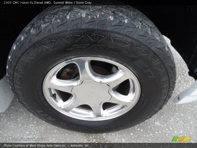 Summit White / Stone Gray 2003 GMC Yukon XL Denali AWD