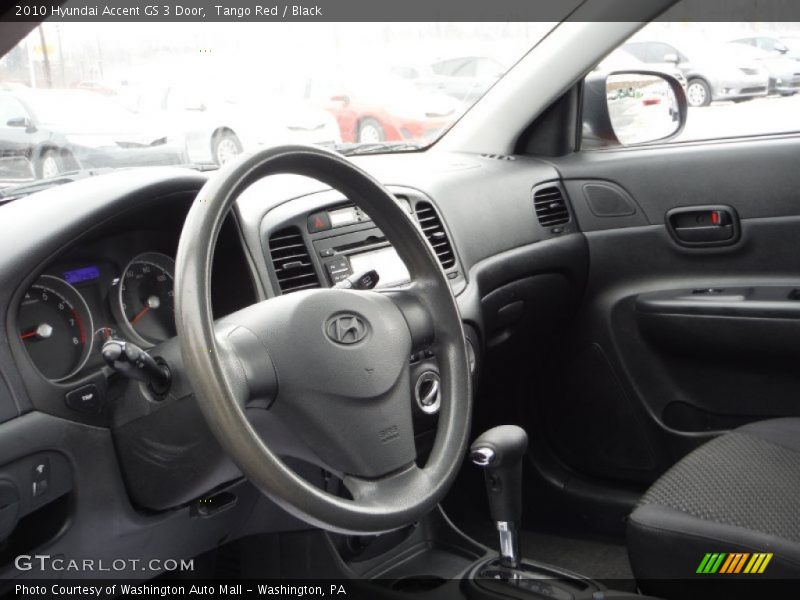 Tango Red / Black 2010 Hyundai Accent GS 3 Door