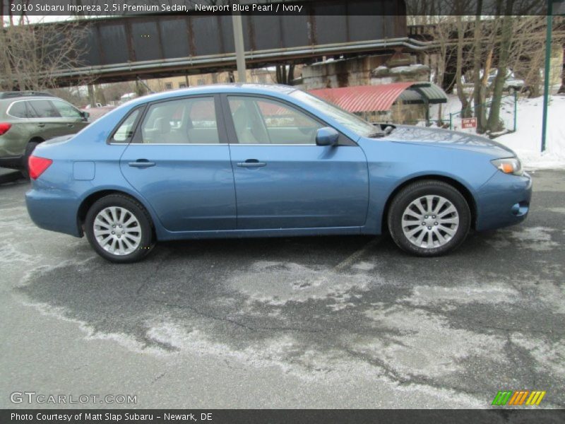 Newport Blue Pearl / Ivory 2010 Subaru Impreza 2.5i Premium Sedan