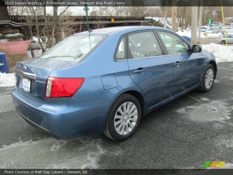 Newport Blue Pearl / Ivory 2010 Subaru Impreza 2.5i Premium Sedan