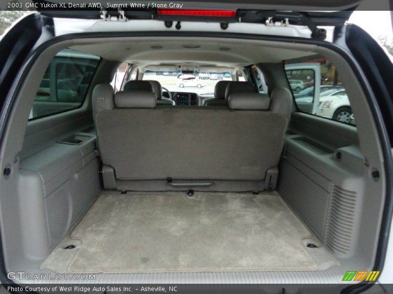 Summit White / Stone Gray 2003 GMC Yukon XL Denali AWD