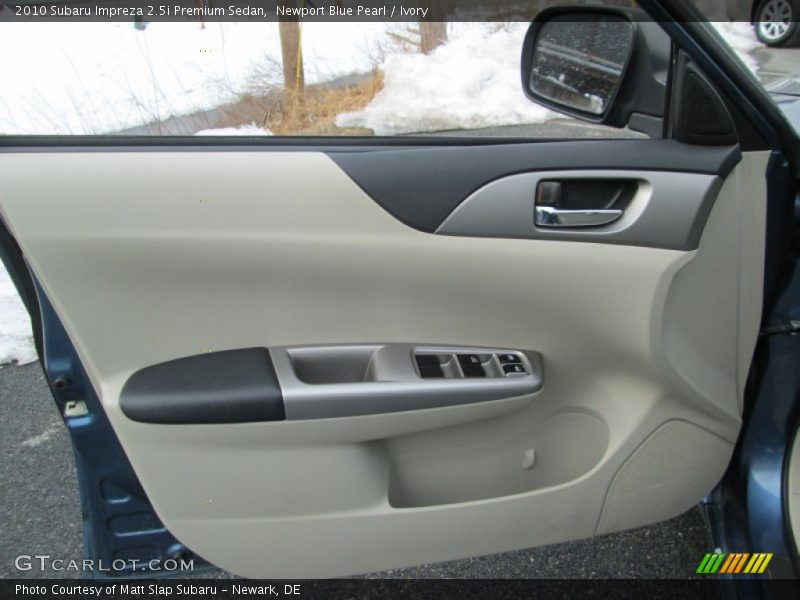 Newport Blue Pearl / Ivory 2010 Subaru Impreza 2.5i Premium Sedan