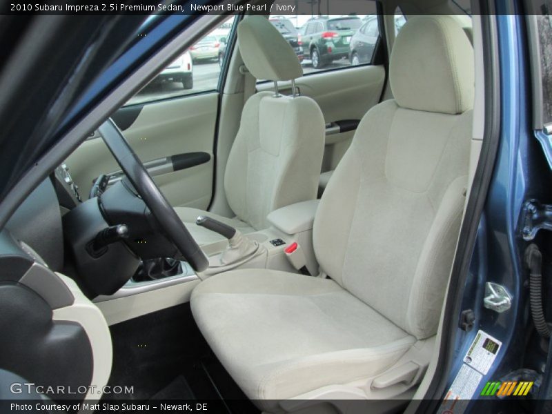 Newport Blue Pearl / Ivory 2010 Subaru Impreza 2.5i Premium Sedan