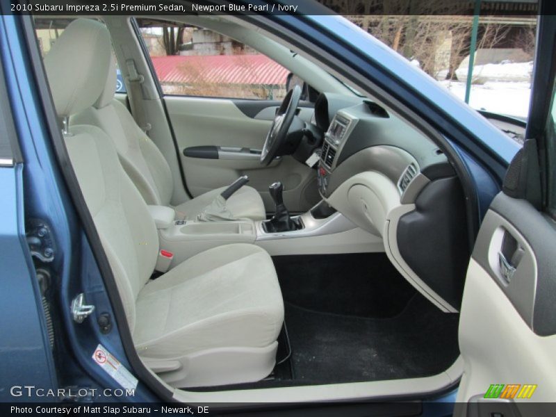 Newport Blue Pearl / Ivory 2010 Subaru Impreza 2.5i Premium Sedan