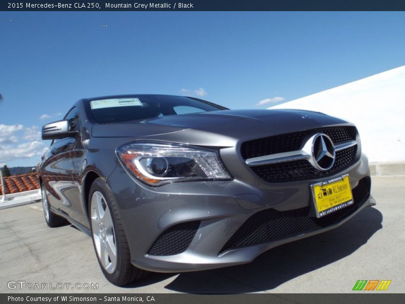 Mountain Grey Metallic / Black 2015 Mercedes-Benz CLA 250