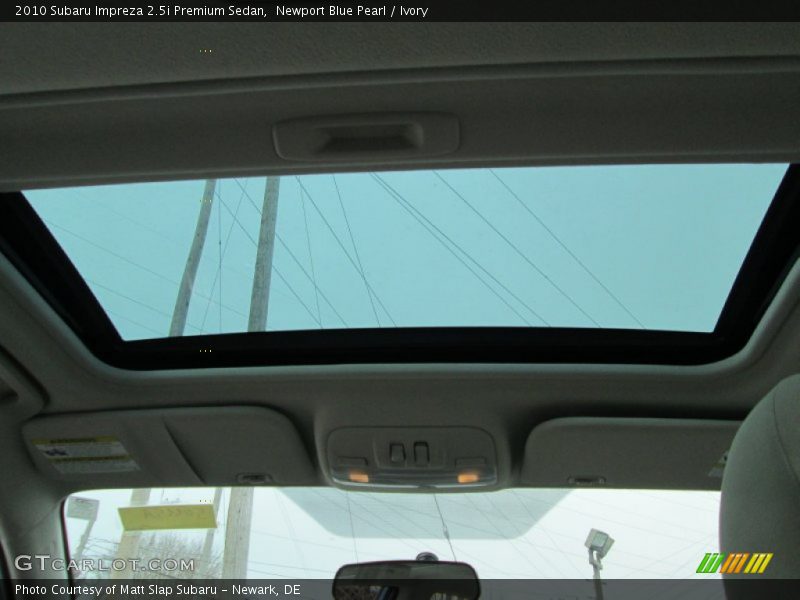 Newport Blue Pearl / Ivory 2010 Subaru Impreza 2.5i Premium Sedan