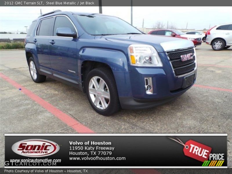 Steel Blue Metallic / Jet Black 2012 GMC Terrain SLT