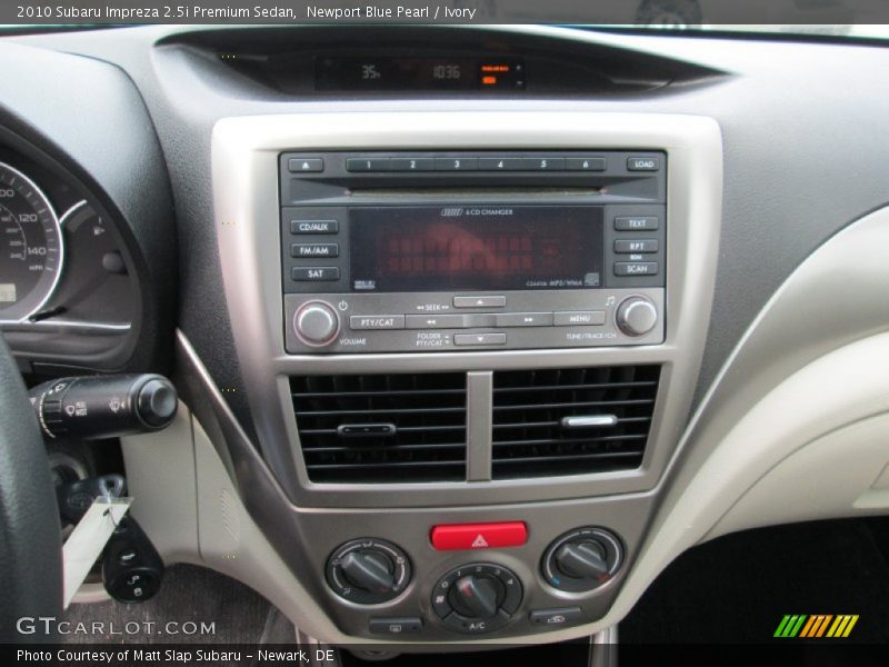 Newport Blue Pearl / Ivory 2010 Subaru Impreza 2.5i Premium Sedan