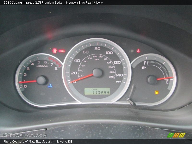 Newport Blue Pearl / Ivory 2010 Subaru Impreza 2.5i Premium Sedan