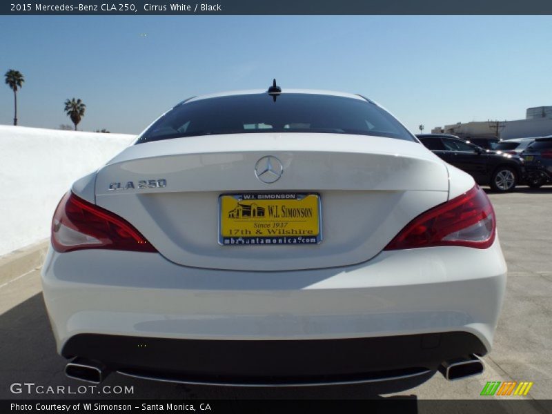 Cirrus White / Black 2015 Mercedes-Benz CLA 250