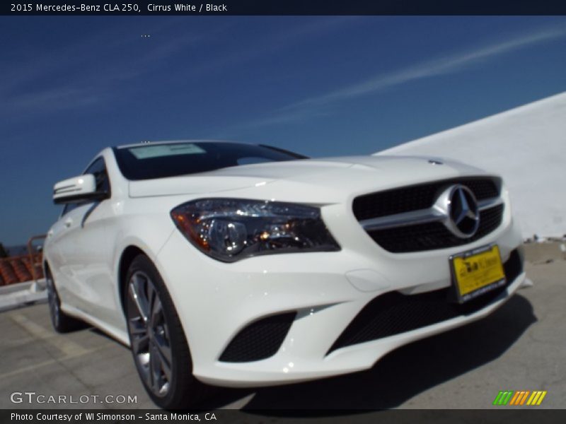 Cirrus White / Black 2015 Mercedes-Benz CLA 250