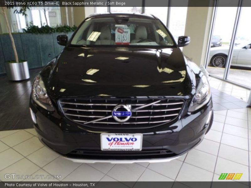 Black Sapphire Metallic / Soft Beige 2015 Volvo XC60 T5 Drive-E
