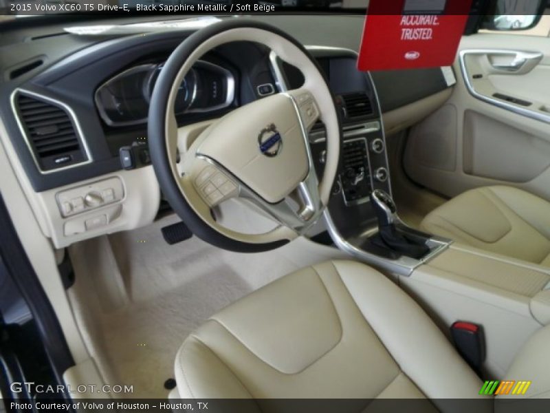 Black Sapphire Metallic / Soft Beige 2015 Volvo XC60 T5 Drive-E