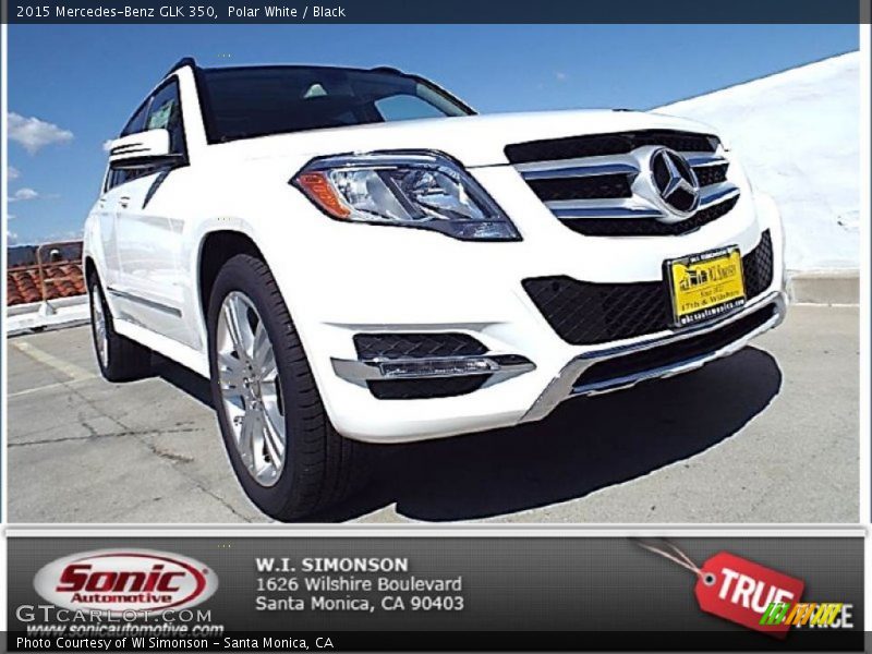 Polar White / Black 2015 Mercedes-Benz GLK 350