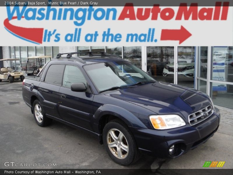 Mystic Blue Pearl / Dark Gray 2004 Subaru Baja Sport